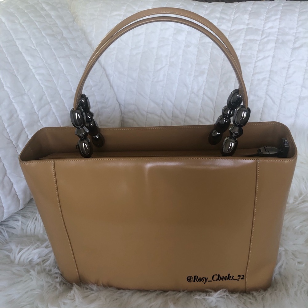 Christian Dior Malice Vintage Tote Bag Camel Tan - Picture 13 of 13